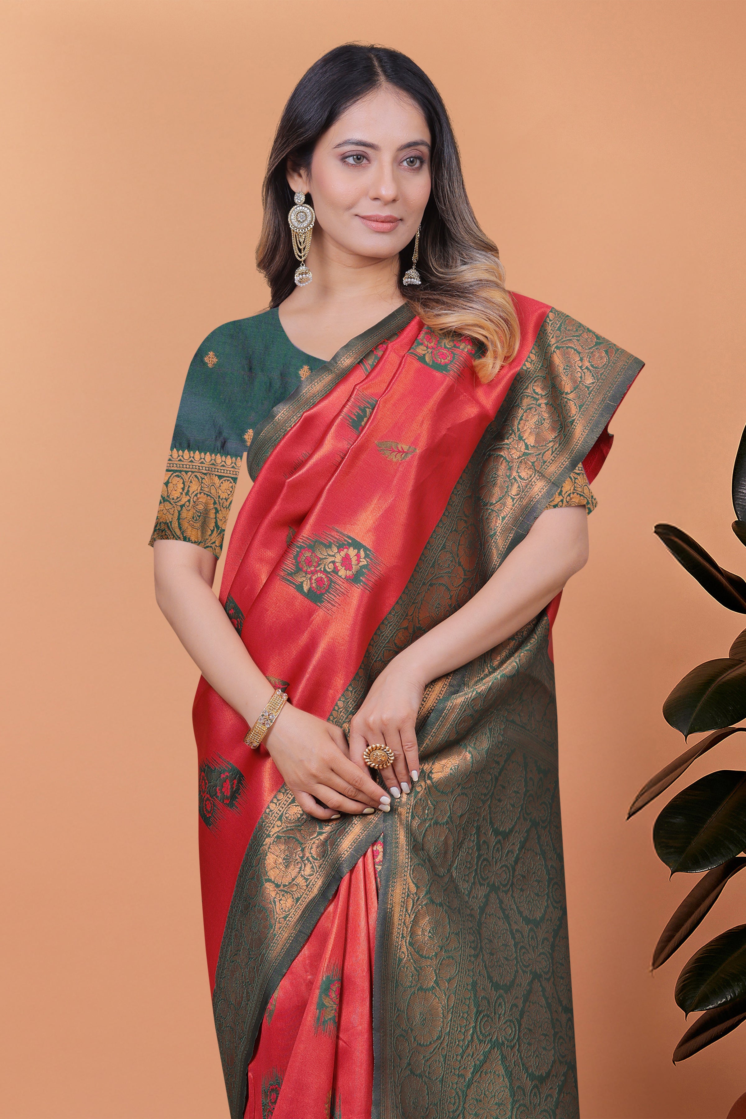 Banarasi Silk Saree with Zari Embellishment with 8 color option ✨💙💚